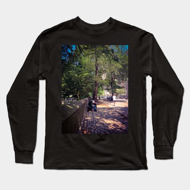 East Harlem Fifth Ave Central Park New York City Long Sleeve T-Shirt by eleonoraingrid